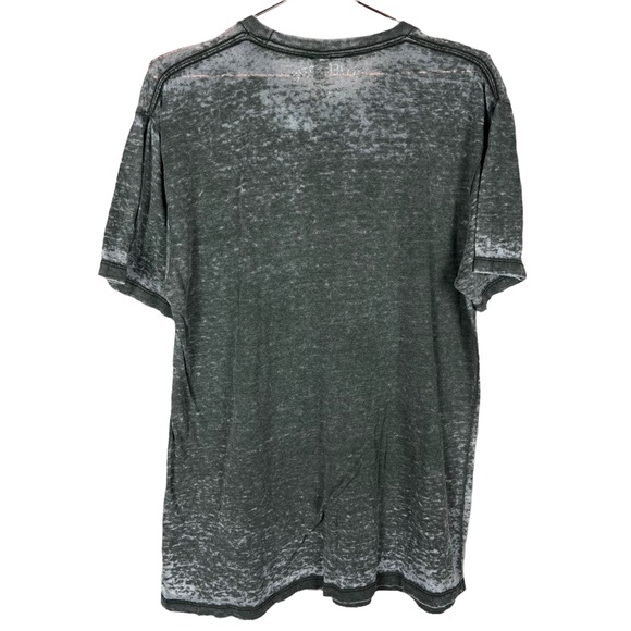 Policed & Otis Happiness is Contagious Olive Green Heathered Tee Size Large - Picture 5 of 5